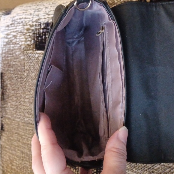 4/$40 "Luna" Black Clutch with Gold Accent - Picture 5 of 12